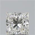 Natural Diamond 0.70 Carats, Princess with  Cut, H Color, VVS1 Clarity and Certified by GIA