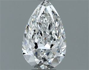 Foto Diamante Natural 0.51 quilates, De pera , Color F, claridad IF y certificado GIA de