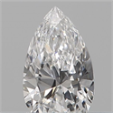 Diamante Natural 0.13 quilates, De pera , Color D, claridad VS2 y certificado IGI