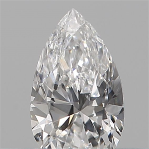 Foto Diamante Natural 0.13 quilates, De pera , Color D, claridad VS2 y certificado IGI de