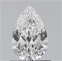 Natural Diamond 0.68 Carats, Pear with  Cut, E Color, VS2 Clarity and Certified by GIA
