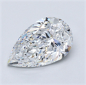 Diamante Natural 3.01 quilates, De pera , Color D, claridad SI1 y certificado GIA