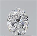 Natural Diamond 0.50 Carats, Oval with  Cut, D Color, VS2 Clarity and Certified by GIA