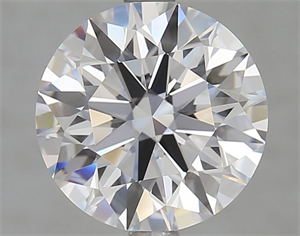 Picture of Lab Grown Diamond 3.24 Carats, Round with Ideal Cut, D Color, IF Clarity and Certified by IGI