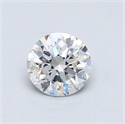 Diamante Natural 0.71 quilates, Redondo , Color E, claridad SI2 y certificado GIA