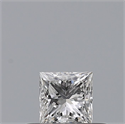 Natural Diamond 0.24 Carats, Princess with  Cut, F Color, VS2 Clarity and Certified by GIA
