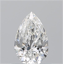 Natural Diamond 0.51 Carats, Pear with  Cut, F Color, VS2 Clarity and Certified by GIA
