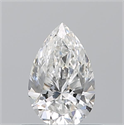 Natural Diamond 0.51 Carats, Pear with  Cut, F Color, VS2 Clarity and Certified by GIA