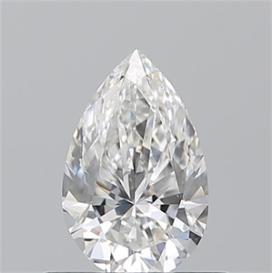 Picture of Natural Diamond 0.51 Carats, Pear with  Cut, F Color, VS2 Clarity and Certified by GIA