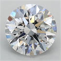 Lab Grown Diamond 1.02 Carats, Round with Excellent Cut, D Color, VVS2 Clarity and Certified by IGI