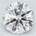 Lab Grown Diamond 3.18 Carats, Round with Ideal Cut, D Color, VVS1 Clarity and Certified by IGI