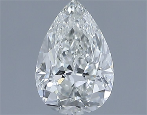 Picture of Natural Diamond 0.50 Carats, Pear with  Cut, G Color, SI1 Clarity and Certified by IGI