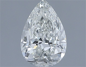 Picture of Natural Diamond 0.50 Carats, Pear with  Cut, G Color, SI1 Clarity and Certified by IGI