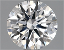 Lab Grown Diamond 1.09 Carats, Round with Ideal Cut, D Color, VS1 Clarity and Certified by IGI