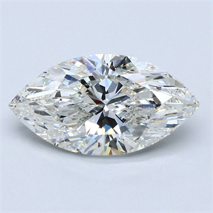 Picture of Natural Diamond 4.03 Carats, Marquise with  Cut, I Color, SI2 Clarity and Certified by GIA