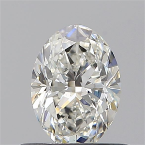 Picture of Natural Diamond 0.49 Carats, Oval with  Cut, H Color, VS2 Clarity and Certified by GIA