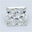 Diamante Natural 4.03 quilates, Princesa , Color I, claridad SI2 y certificado GIA