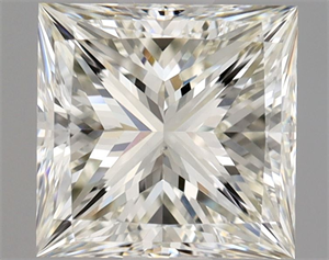 Picture of Natural Diamond 1.01 Carats, Princess with  Cut, J Color, VS2 Clarity and Certified by GIA