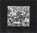Natural Diamond 0.98 Carats, Princess with  Cut, F Color, I1 Clarity and Certified by GIA