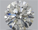 Natural Diamond 0.70 Carats, Round with Excellent Cut, I Color, SI2 Clarity and Certified by GIA
