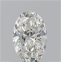 Natural Diamond 0.70 Carats, Oval with  Cut, I Color, VS1 Clarity and Certified by GIA