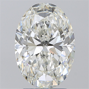 Picture of Natural Diamond 3.01 Carats, Oval with  Cut, H Color, VS2 Clarity and Certified by GIA