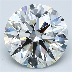 Picture of Natural Diamond 5.21 Carats, Round with Excellent Cut, H Color, VS1 Clarity and Certified by GIA