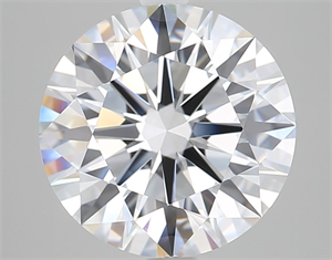 Picture of Lab Grown Diamond 4.03 Carats, Round with Ideal Cut, E Color, IF Clarity and Certified by IGI