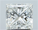 Natural Diamond 1.25 Carats, Princess with  Cut, H Color, VVS2 Clarity and Certified by GIA