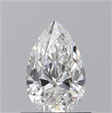 Natural Diamond 0.70 Carats, Pear with  Cut, G Color, SI1 Clarity and Certified by GIA