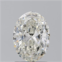 Natural Diamond 1.50 Carats, Oval with  Cut, J Color, VS2 Clarity and Certified by GIA