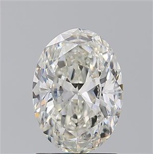 Picture of Natural Diamond 1.50 Carats, Oval with  Cut, J Color, VS2 Clarity and Certified by GIA