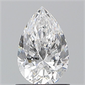 Natural Diamond 1.01 Carats, Pear with  Cut, D Color, SI1 Clarity and Certified by GIA
