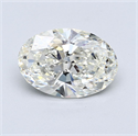 Natural Diamond 3.01 Carats, Oval with  Cut, H Color, IF Clarity and Certified by GIA