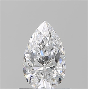 Picture of Natural Diamond 0.60 Carats, Pear with  Cut, D Color, VS1 Clarity and Certified by GIA