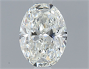 Natural Diamond 0.50 Carats, Oval with  Cut, H Color, VS1 Clarity and Certified by GIA