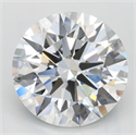 Lab Grown Diamond 3.39 Carats, Round with Excellent Cut, D Color, VVS1 Clarity and Certified by GIA