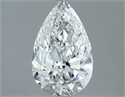 Natural Diamond 1.20 Carats, Pear with  Cut, G Color, SI1 Clarity and Certified by GIA