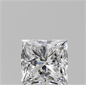Natural Diamond 0.70 Carats, Princess with  Cut, E Color, VS1 Clarity and Certified by GIA