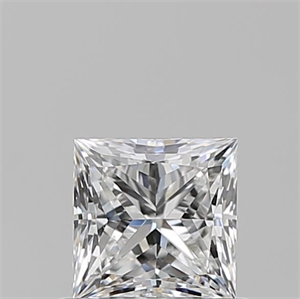 Picture of Natural Diamond 0.70 Carats, Princess with  Cut, E Color, VS1 Clarity and Certified by GIA