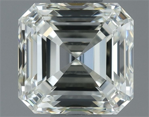 Picture of Natural Diamond 0.90 Carats, Asscher with  Cut, J Color, VVS2 Clarity and Certified by IGI