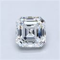 Natural Diamond 4.52 Carats, Asscher with  Cut, E Color, VVS1 Clarity and Certified by GIA