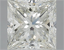 Natural Diamond 3.00 Carats, Princess with  Cut, L Color, SI2 Clarity and Certified by GIA