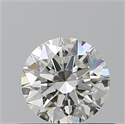 Natural Diamond 0.52 Carats, Round with Excellent Cut, K Color, IF Clarity and Certified by GIA