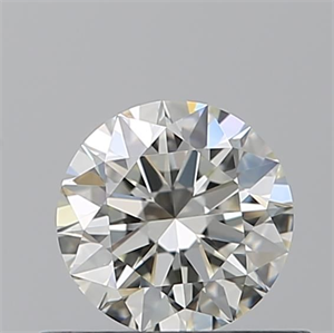 Picture of Natural Diamond 0.52 Carats, Round with Excellent Cut, K Color, IF Clarity and Certified by GIA