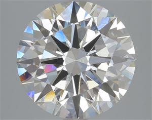 Picture of Lab Grown Diamond 4.74 Carats, Round with Ideal Cut, F Color, VVS2 Clarity and Certified by IGI