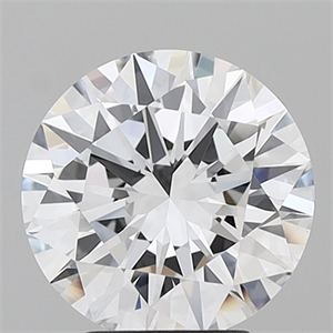 Picture of Lab Grown Diamond 3.39 Carats, Round with Excellent Cut, D Color, IF Clarity and Certified by IGI