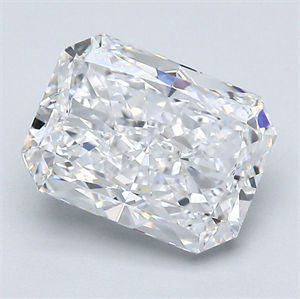 Picture of Natural Diamond 2.52 Carats, Radiant with  Cut, D Color, SI1 Clarity and Certified by GIA
