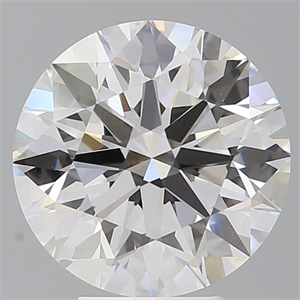 Picture of Lab Grown Diamond 5.57 Carats, Round with Ideal Cut, F Color, VVS2 Clarity and Certified by IGI