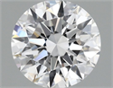 Lab Grown Diamond 1.07 Carats, Round with Ideal Cut, D Color, VS2 Clarity and Certified by IGI
